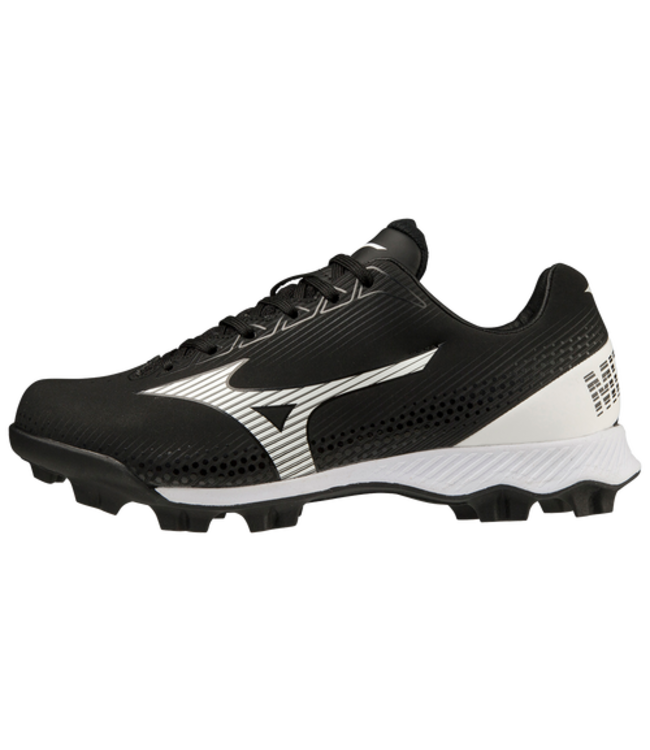 Mizuno Crampons de baseball Mizuno ENFANT Wave Lightrevo JR en caoutchouc moulé bas