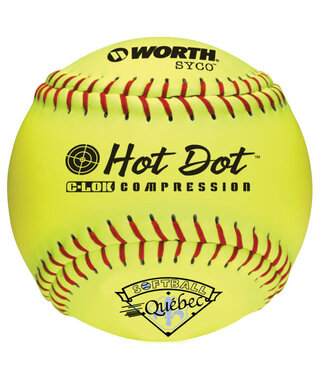 Worth Balle molle WORTH POWERCELL 12" WORTH SBQ - HOT DOT - 12" SLO-PITCH - .52 COR / 300 LBS