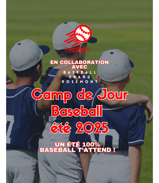 CAMP DE JOUR BASEBALL  ÉTÉ 2025