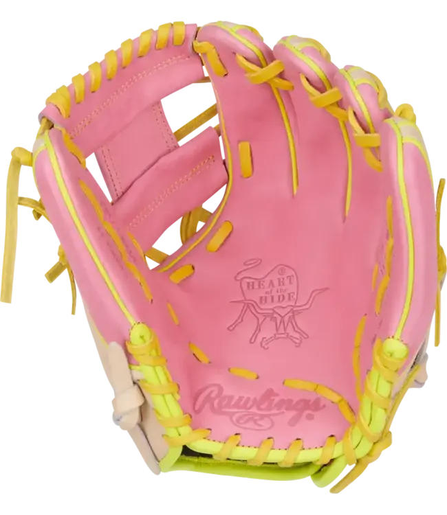 Rawlings HIDE OF THE HEART COLOR SYNC JAUNE ROSE 11,25Po