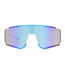 Easton Adult White/Blue Mirror Shield Sunglasses