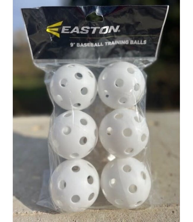 Easton 6 whiffles en plastique