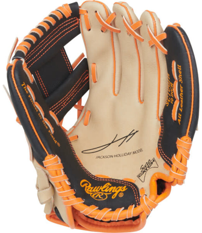 Rawlings SURE CATCH SERIES YOUTH JACKSON HOLIDAY SIGNATURE 10-INCH BASEBALL GLOVE | RHT |