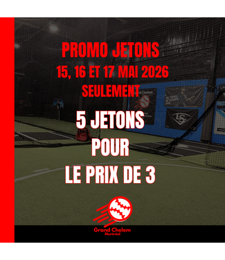 5 JETONS - 100 LANCERS Forfait individuel