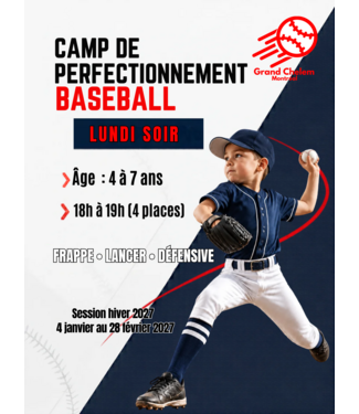 CAMP DE PERFECTIONNEMENT HIVER 2027 RALLY CAP - LUNDI SOIR - 18H À 19H CAMP DE PERFECTIONNEMENT HIVER 2027 RALLY CAP - LUNDI SOIR - 18H À 19H