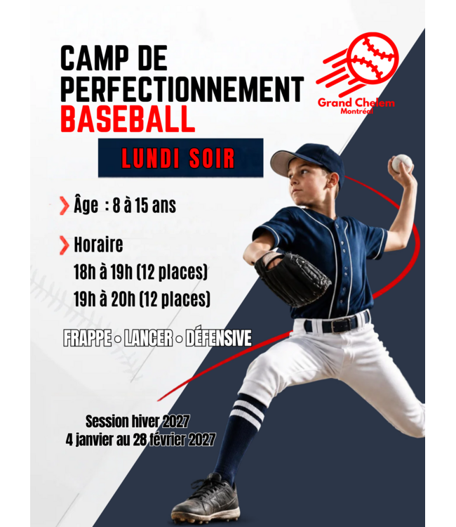 CAMP DE PERFECTIONNEMENT HIVER 2027 - LUNDI SOIR