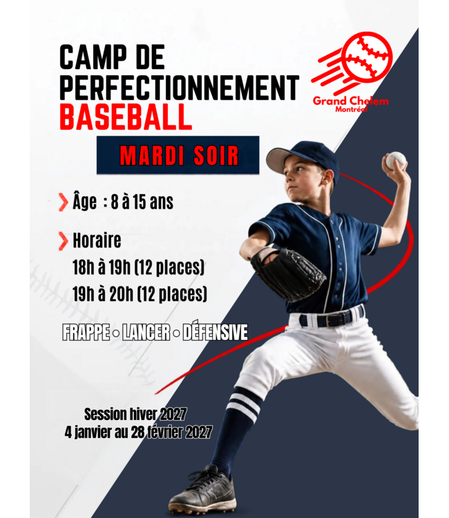 CAMP DE PERFECTIONNEMENT HIVER 2027 - MARDI SOIR