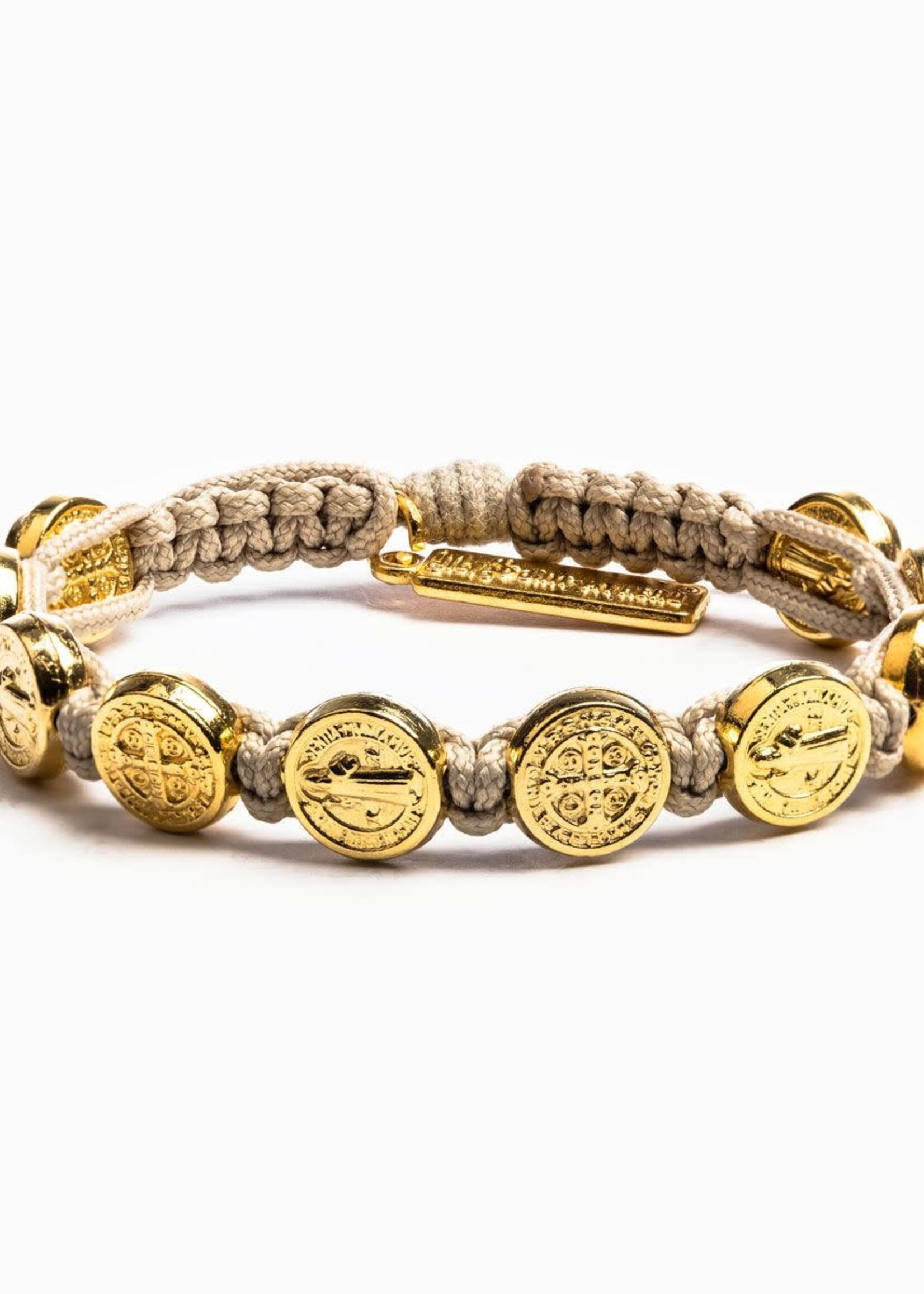 My Saint My Hero Benedictine Blessing Bracelet Gold Medals