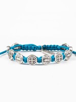 My Saint My Hero Benedictine Blessing Bracelet Silver Medals