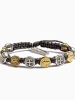 My Saint My Hero Benedictine Blessing Bracelet Mixed Medals