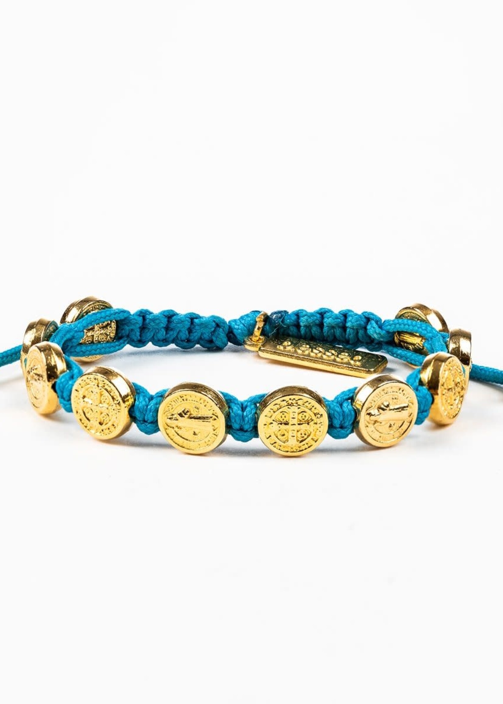 My Saint My Hero Benedictine Blessing Bracelet Gold Medals