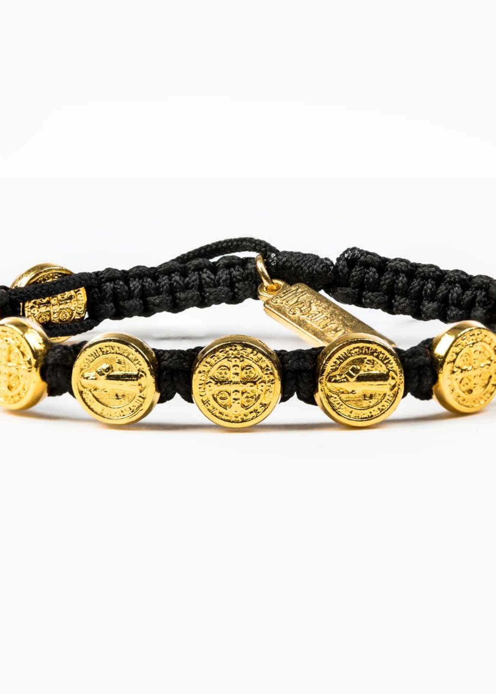 My Saint My Hero Benedictine Blessing Bracelet Gold Medals