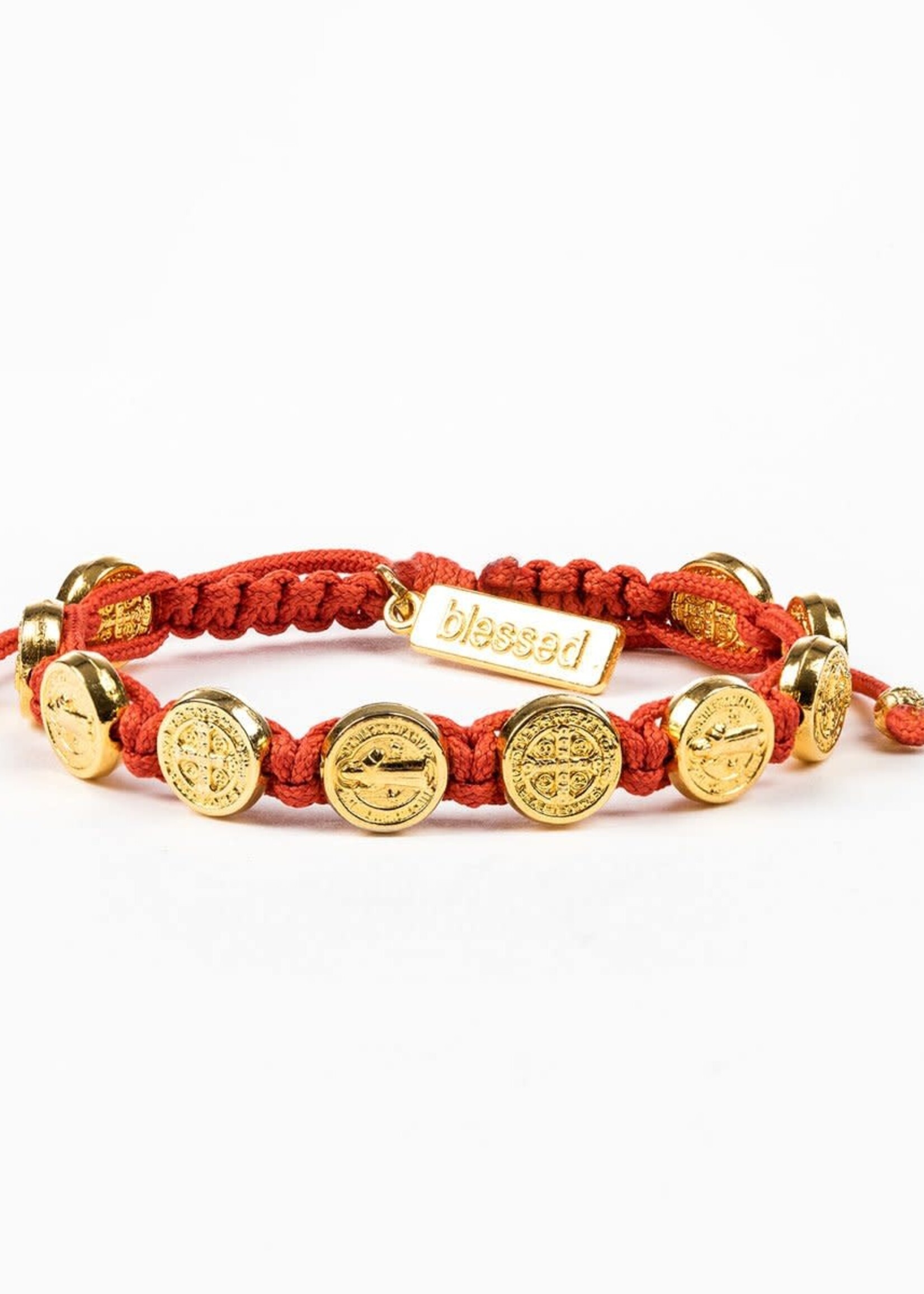 My Saint My Hero Benedictine Blessing Bracelet Gold Medals