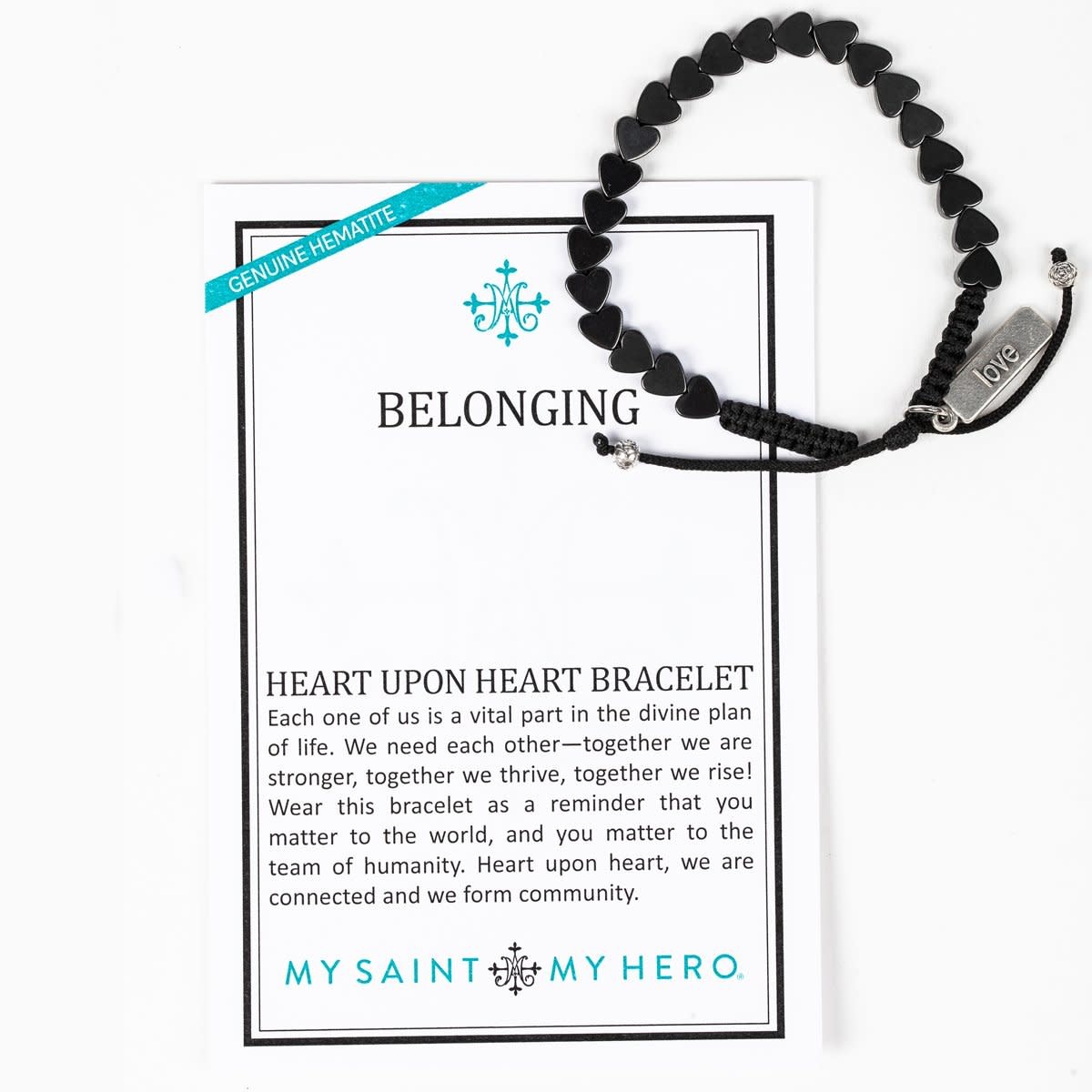 My Saint My Hero Heart Upon Heart Bracelet My Saint My Hero Heart Upon Heart Bracelet