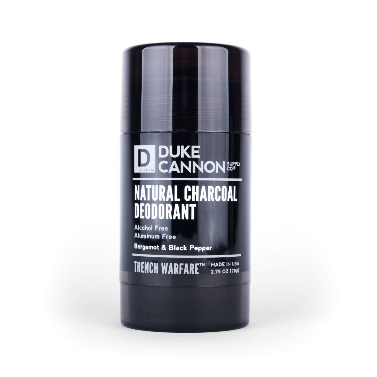Duke Cannon Trench Warfare Bergamot & Black Pepper Natural Charcoal Deodorant Duke Cannon Trench Warfare Bergamot & Black Pepper Natural Charcoal Deodorant