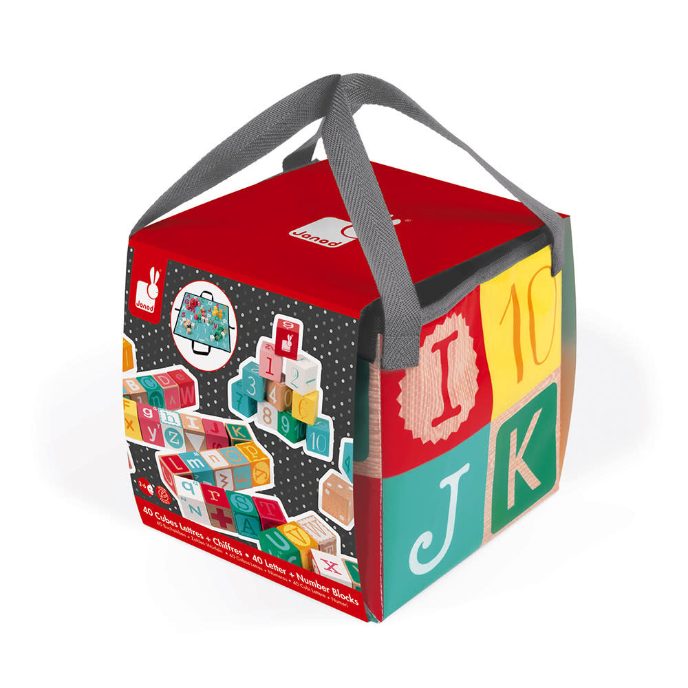 JuraToys Kubix 40 Letter & Number Blocks JuraToys Kubix 40 Letter & Number Blocks