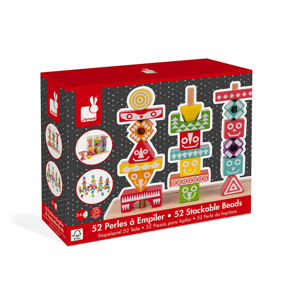 JuraToys Wood Edutotem Stackable Pieces JuraToys Wood Edutotem Stackable Pieces
