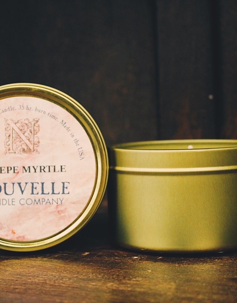 Nouvelle Candle Company Crepe Myrtle Travel Tin