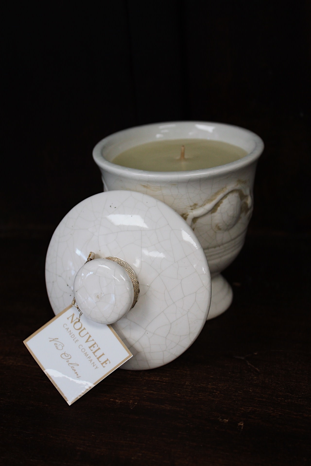 Nouvelle Candle Company New Orleans Medium Lidded French Urn Nouvelle Candle Company New Orleans Medium Lidded French Urn