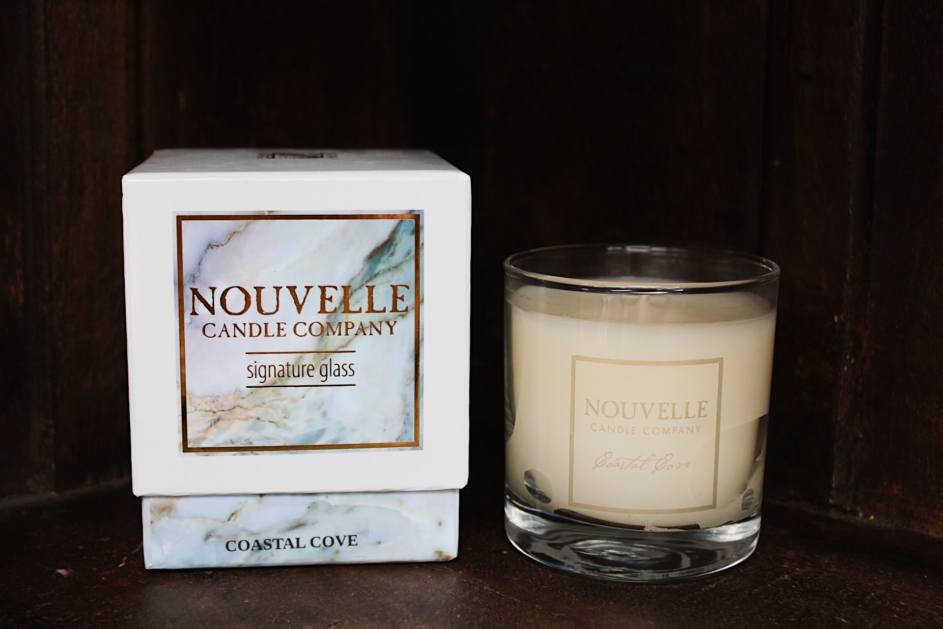 Nouvelle Candle Company Coastal Cove Large Glass Nouvelle Candle Company Coastal Cove Large Glass