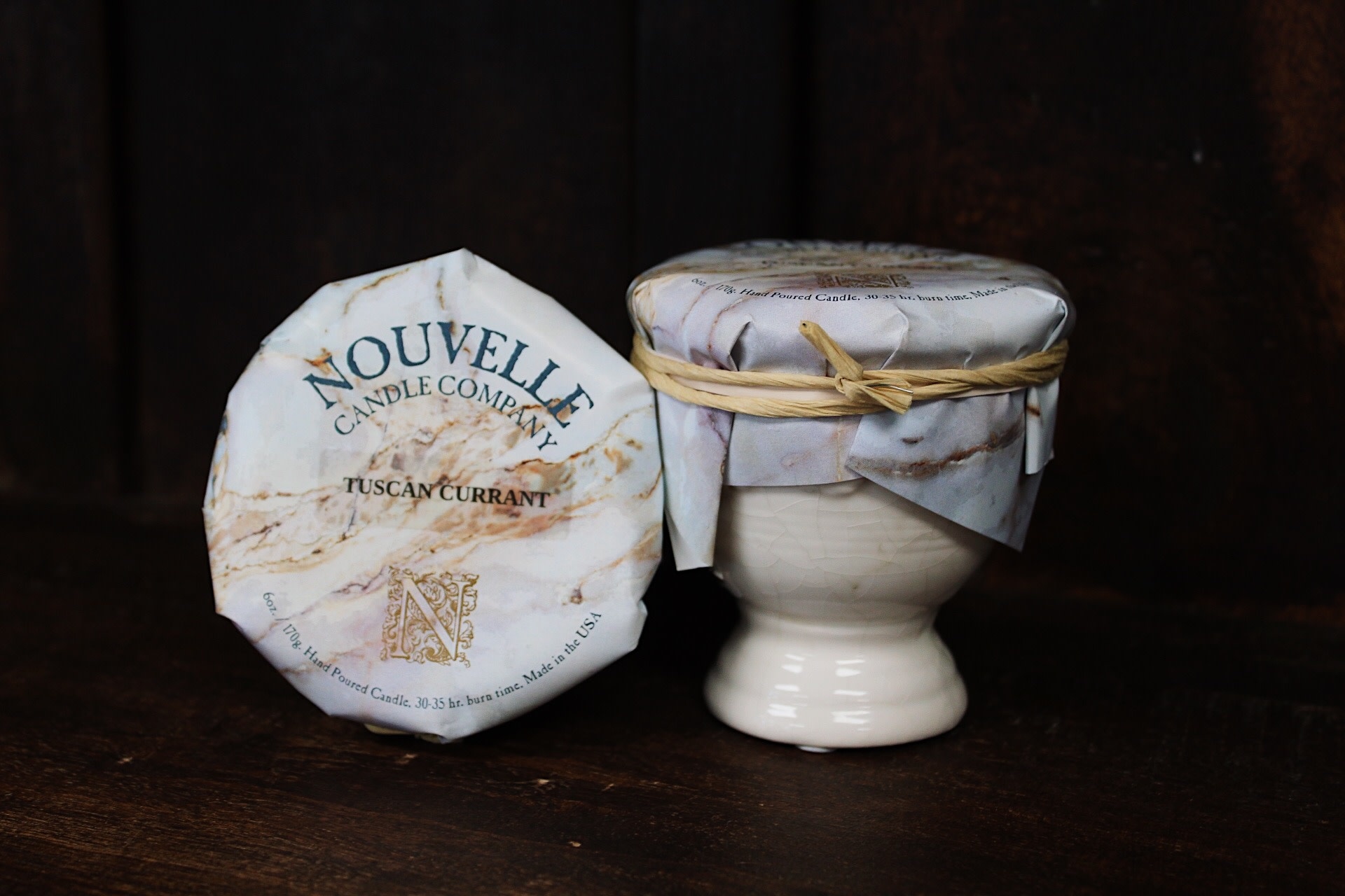 Nouvelle Candle Company Tuscan Currant Petite French Urn Nouvelle Candle Company Tuscan Currant Petite French Urn