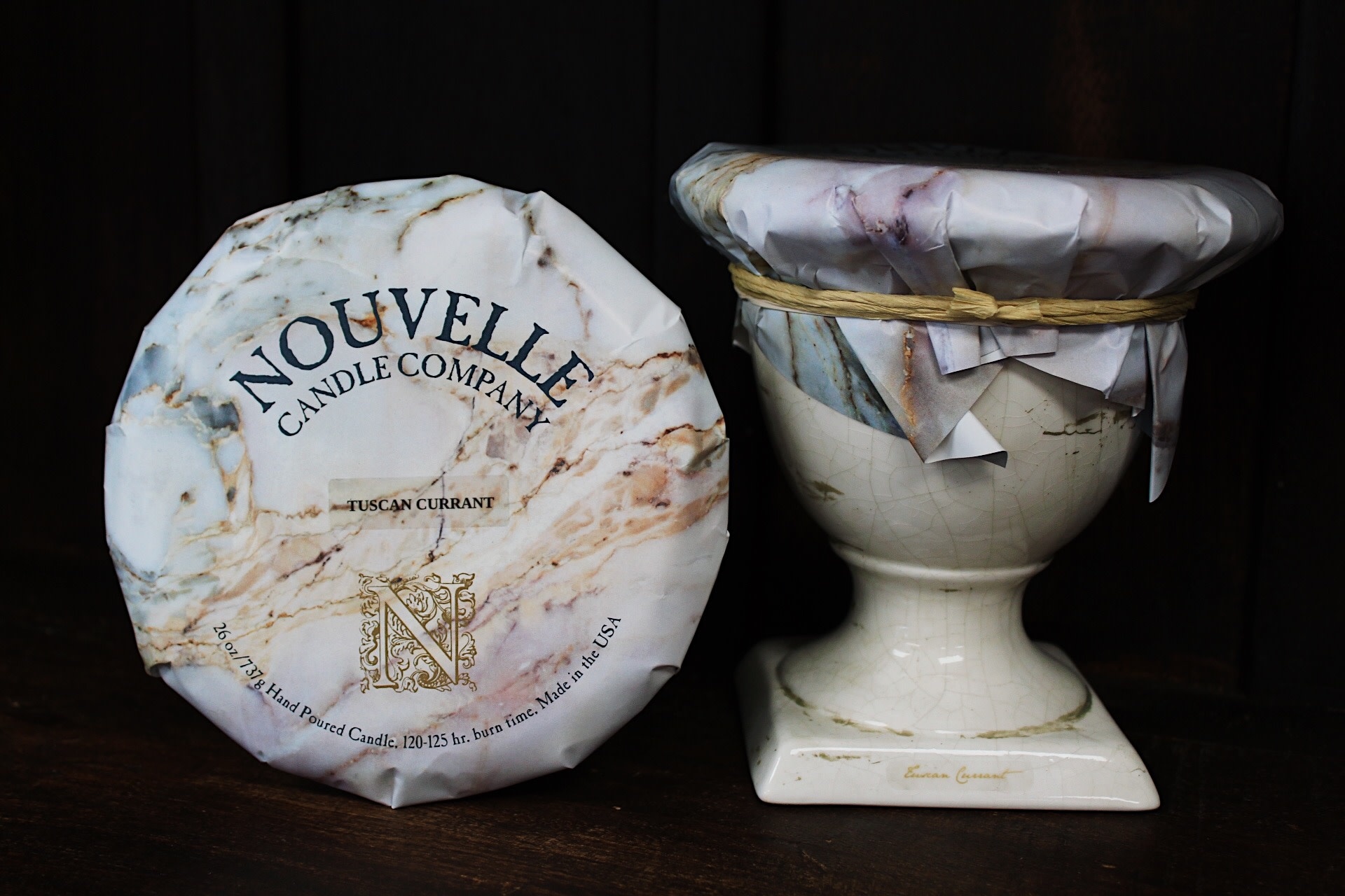 Nouvelle Candle Company Tuscan Currant Tuscan Urn Large Nouvelle Candle Company Tuscan Currant Tuscan Urn Large