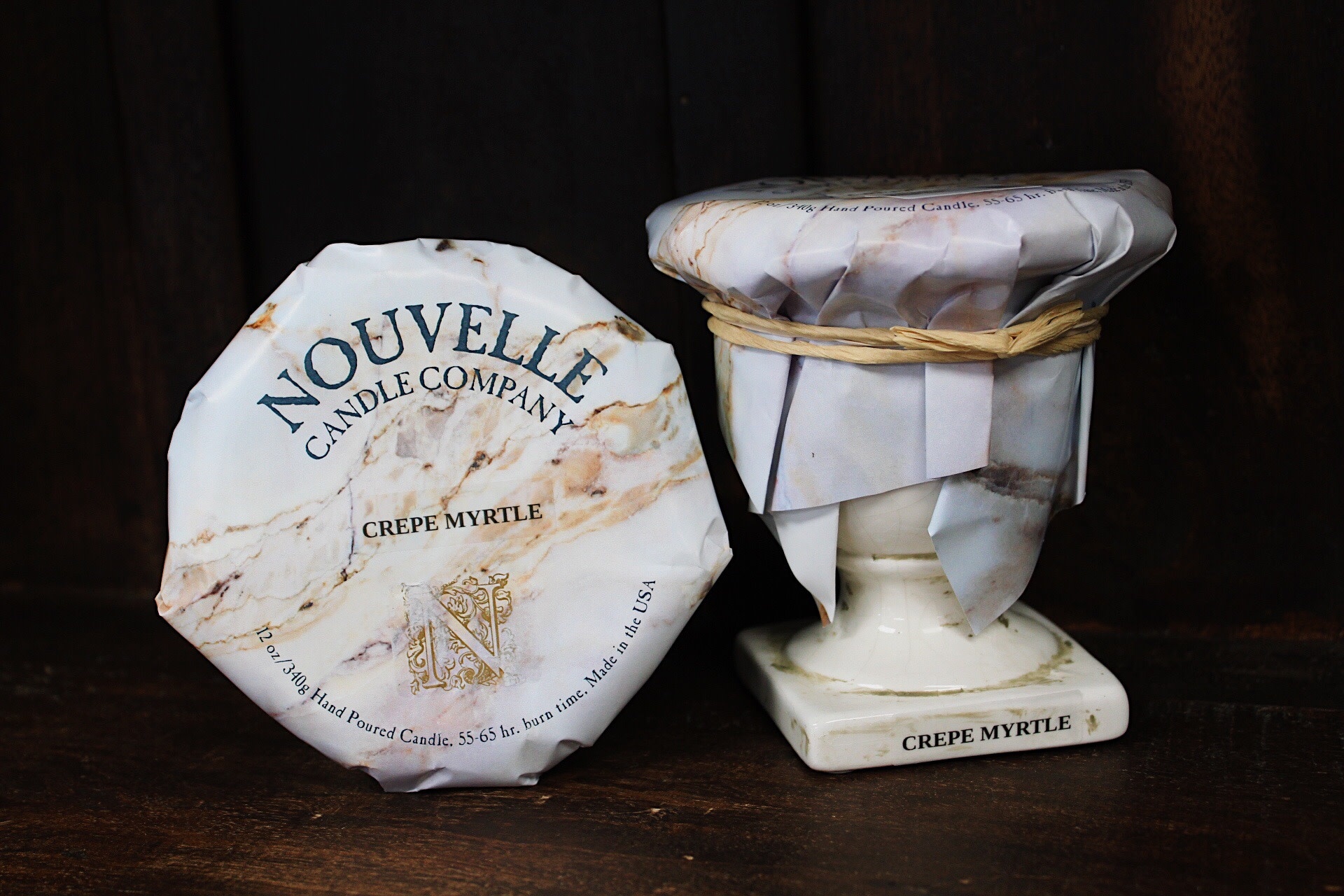 Nouvelle Candle Company Crepe Myrtle Tuscan Urn Small Nouvelle Candle Company Crepe Myrtle Tuscan Urn Small