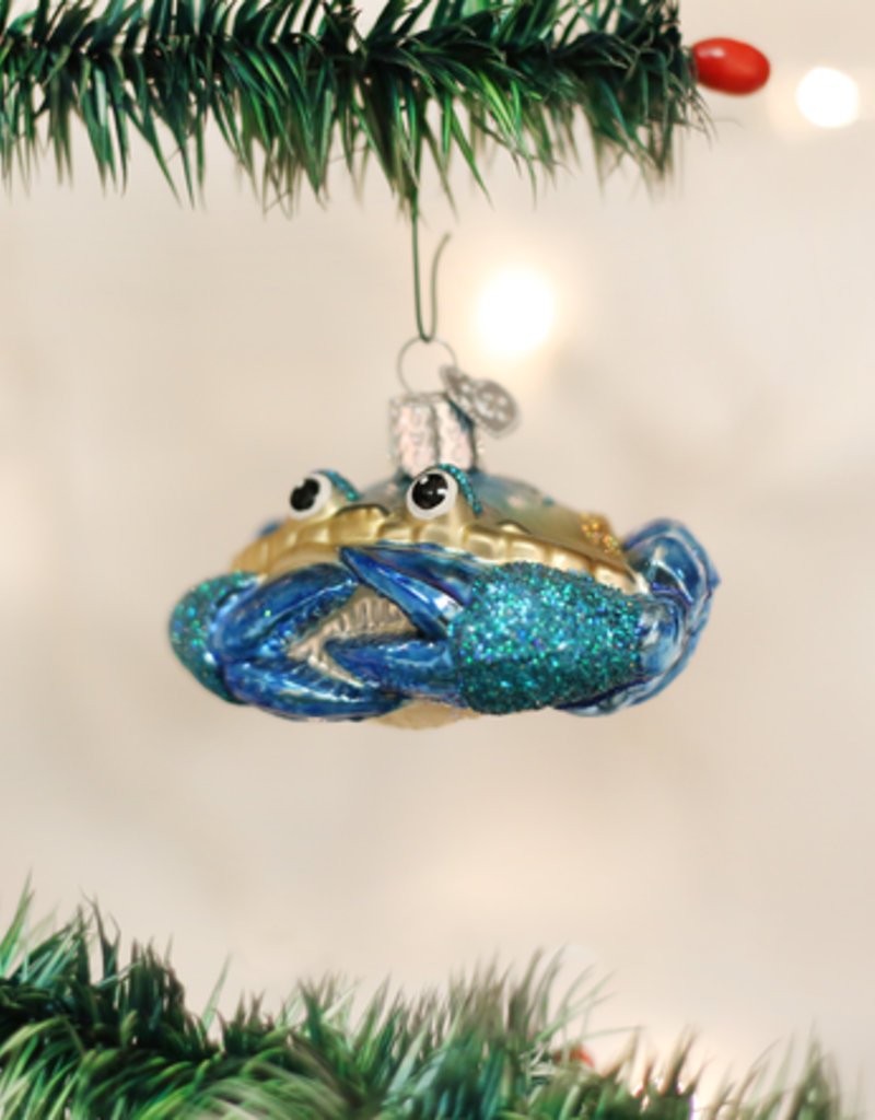 Old World Christmas OWC Blue Crab Ornament