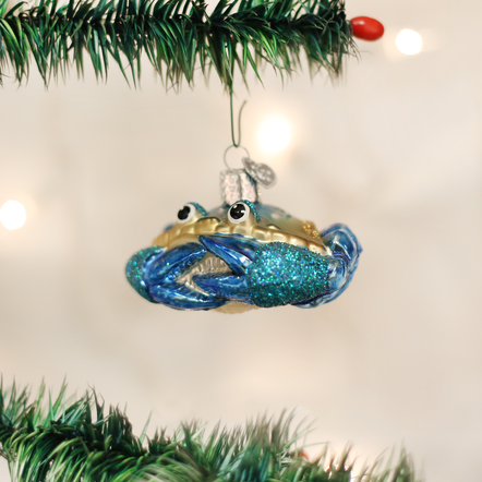 Old World Christmas OWC Blue Crab Ornament Old World Christmas OWC Blue Crab Ornament