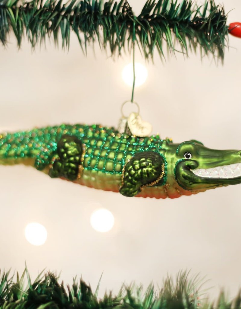 Old World Christmas OWC Alligator Ornament