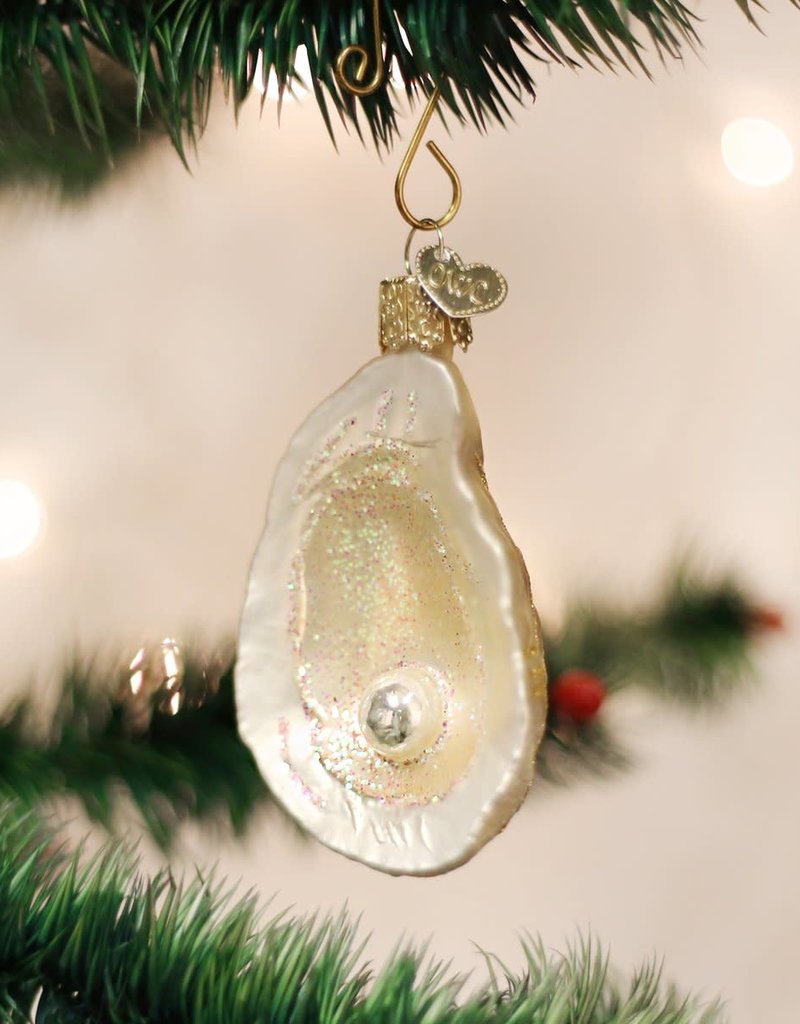 Old World Christmas OWC Oyster w/ Pearl Ornament