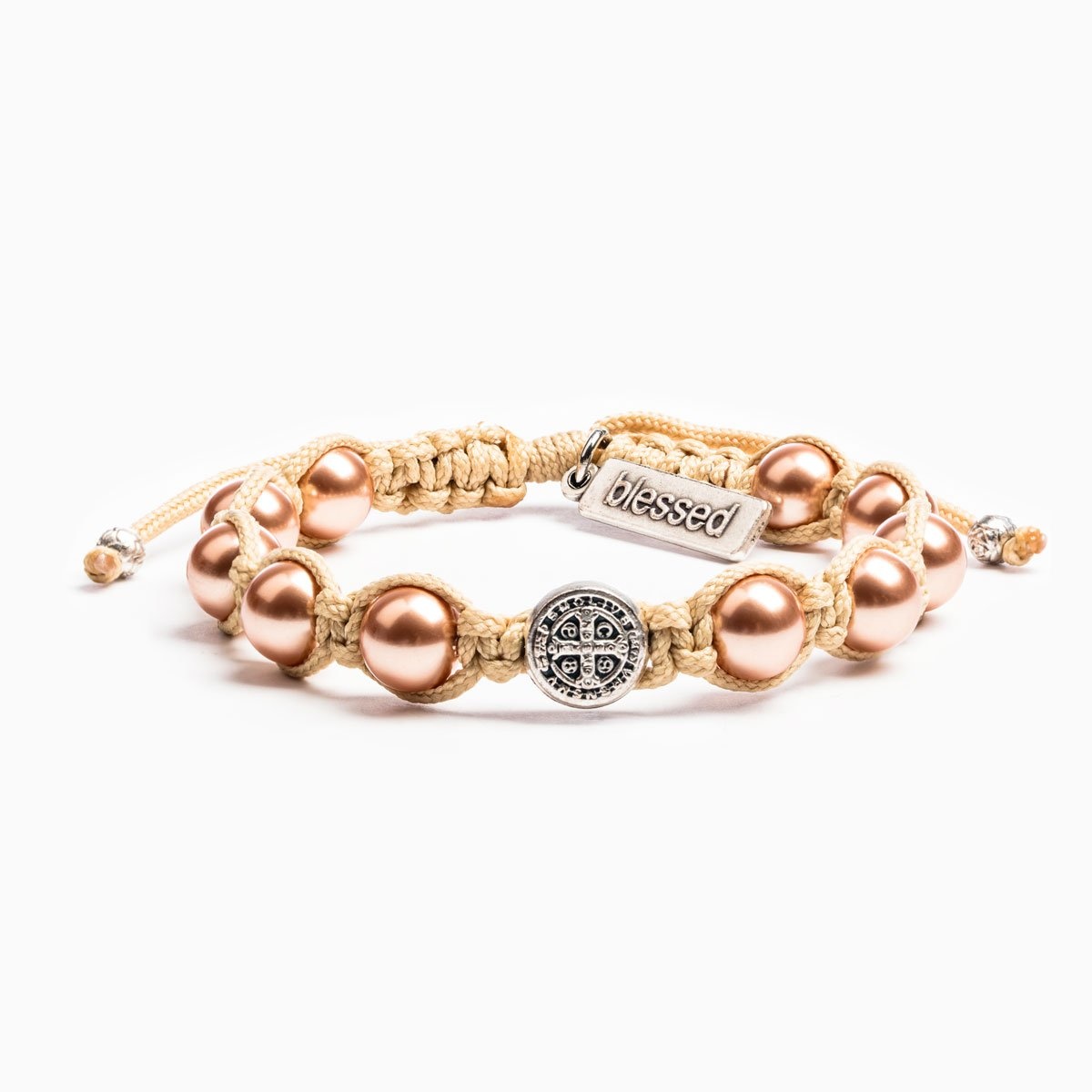 My Saint My Hero Divine Blessings Bracelet- Cream/Rose/Gold Pears/Silver My Saint My Hero Divine Blessings Bracelet- Cream/Rose/Gold Pears/Silver