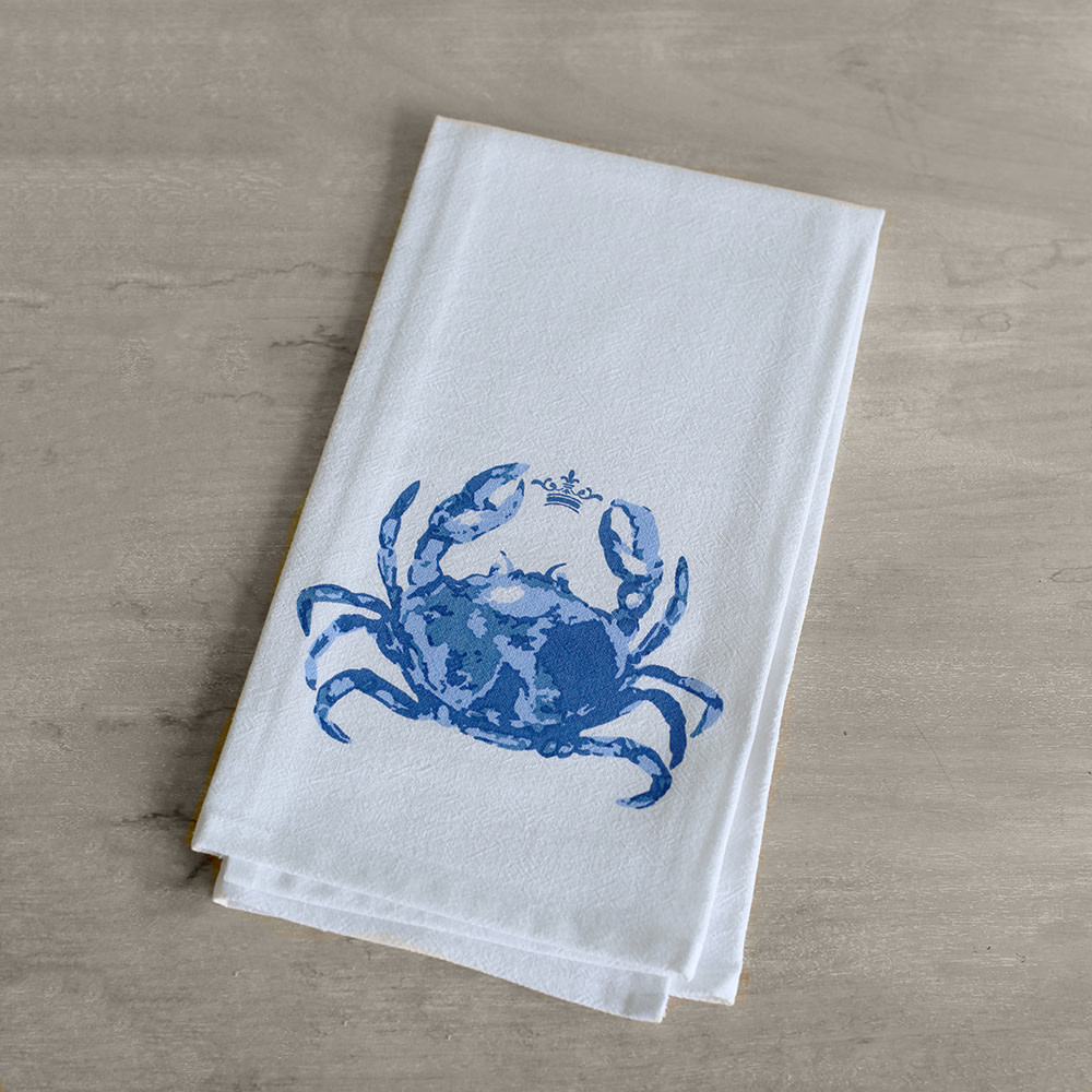 The Royal Standard Watercolor Crab Floursack Towel The Royal Standard Watercolor Crab Floursack Towel