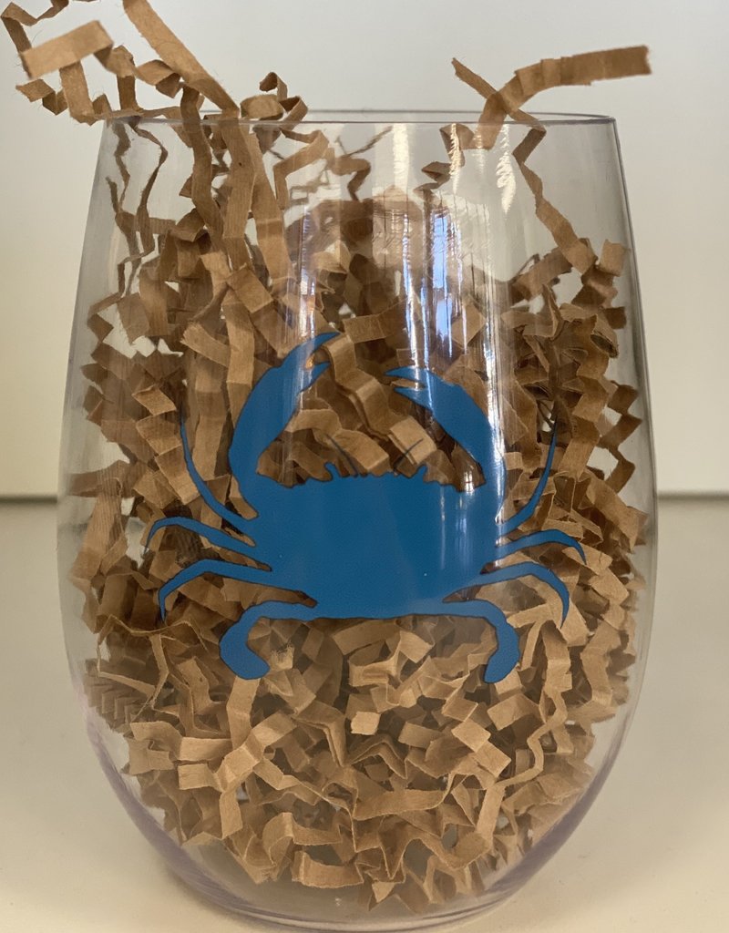 All Things Seafood Acrylic Wine Glass
