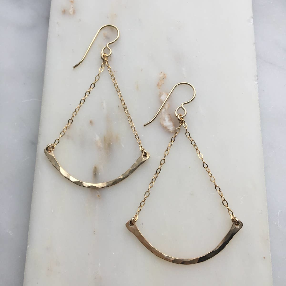 Token Jewelry Trapeze Earrings/Gold Fill Token Jewelry Trapeze Earrings/Gold Fill
