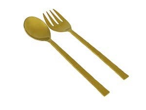 Classic Touch Decor 12" Set of 2 Salad Servers