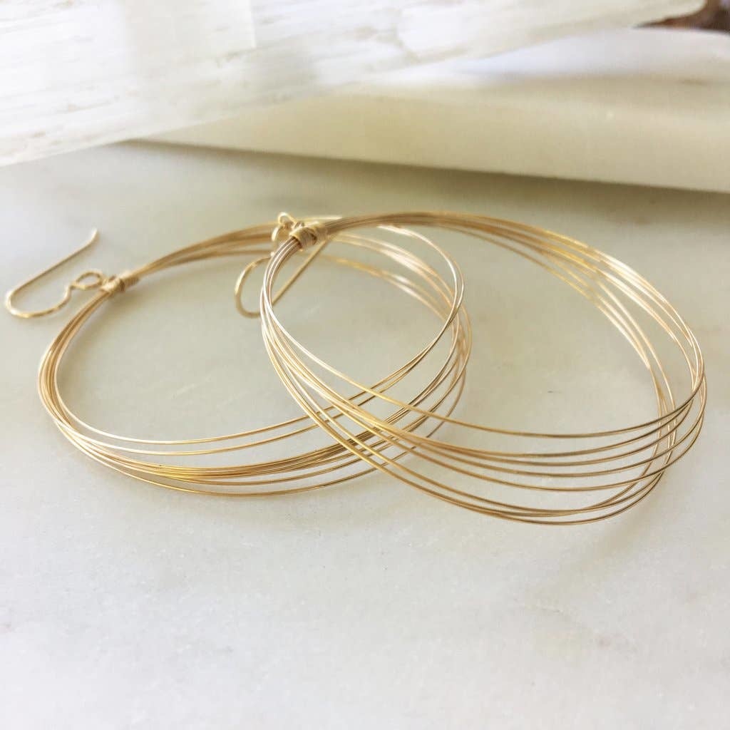 Token Jewelry Spinning Circles Earrings 14k Gold Fill Token Jewelry Spinning Circles Earrings 14k Gold Fill