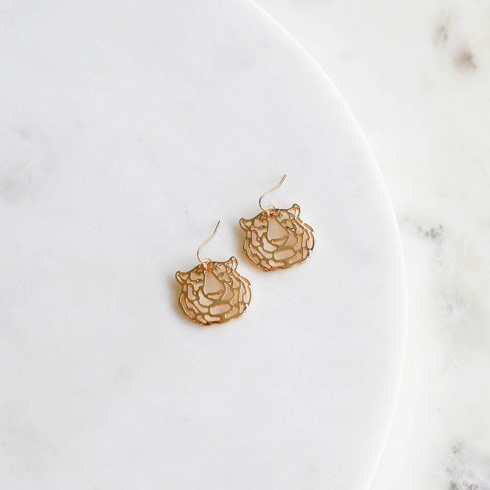 The Royal Standard Gold Bengal Earrings The Royal Standard Gold Bengal Earrings