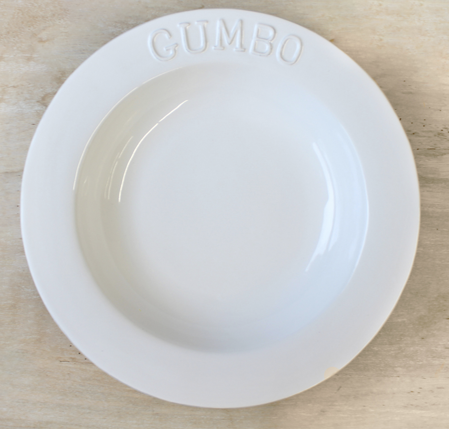 The Royal Standard Gumbo Bowl White 10x2x10