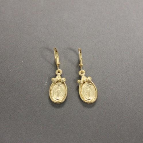 Virgin Mary Frame Earring