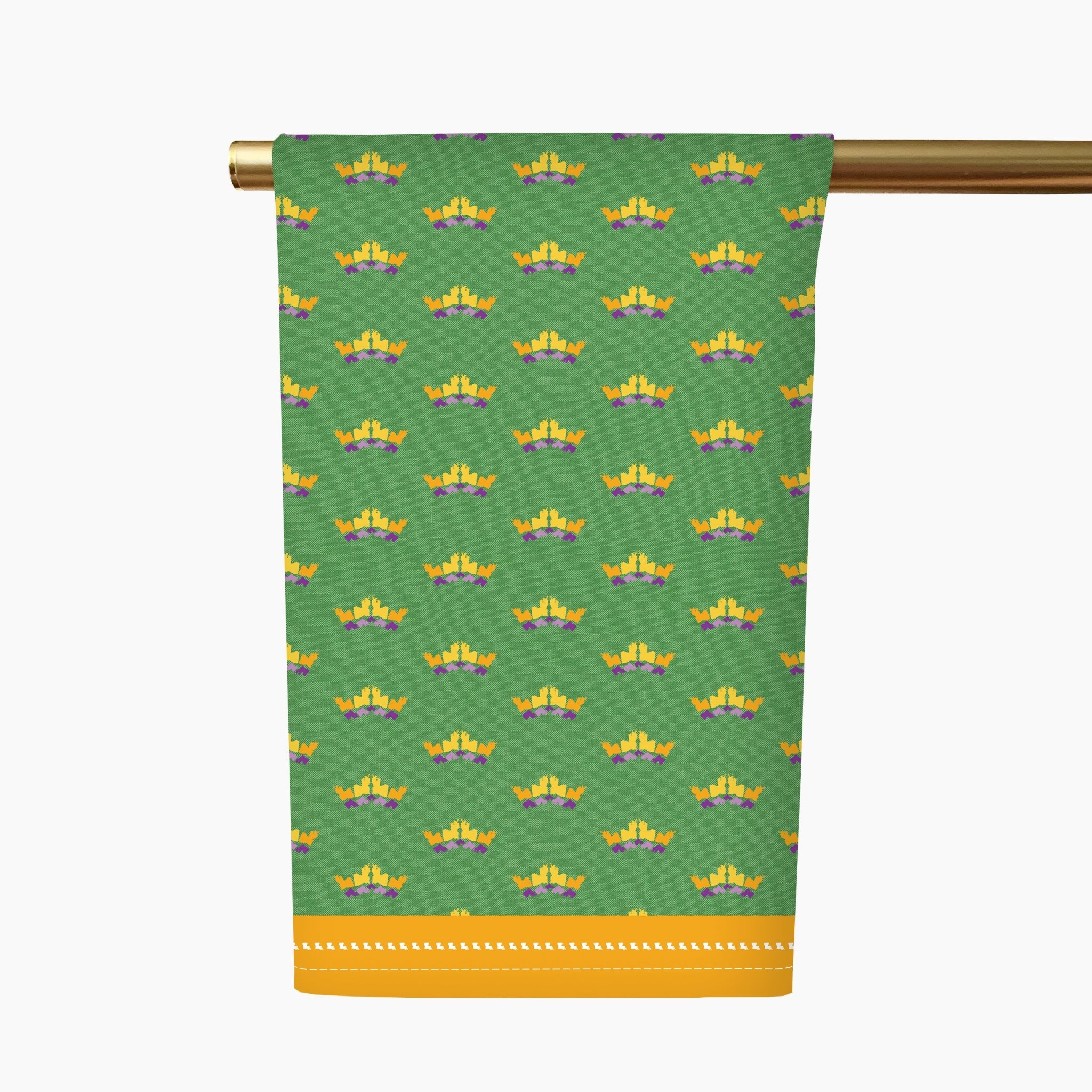 Honey + Hank Louisiana Crowns Tea Towel-Mardi Gras Honey + Hank Louisiana Crowns Tea Towel-Mardi Gras