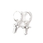 VSA Designs Sterling Silver Hoop Lovers Earrings