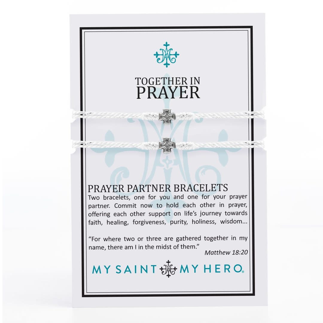 My Saint My Hero Prayer Partner Bracelets-Silver/Metallic Silver My Saint My Hero Prayer Partner Bracelets-Silver/Metallic Silver