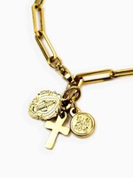 My Saint My Hero Renewal Consecration Necklace 20" Gold