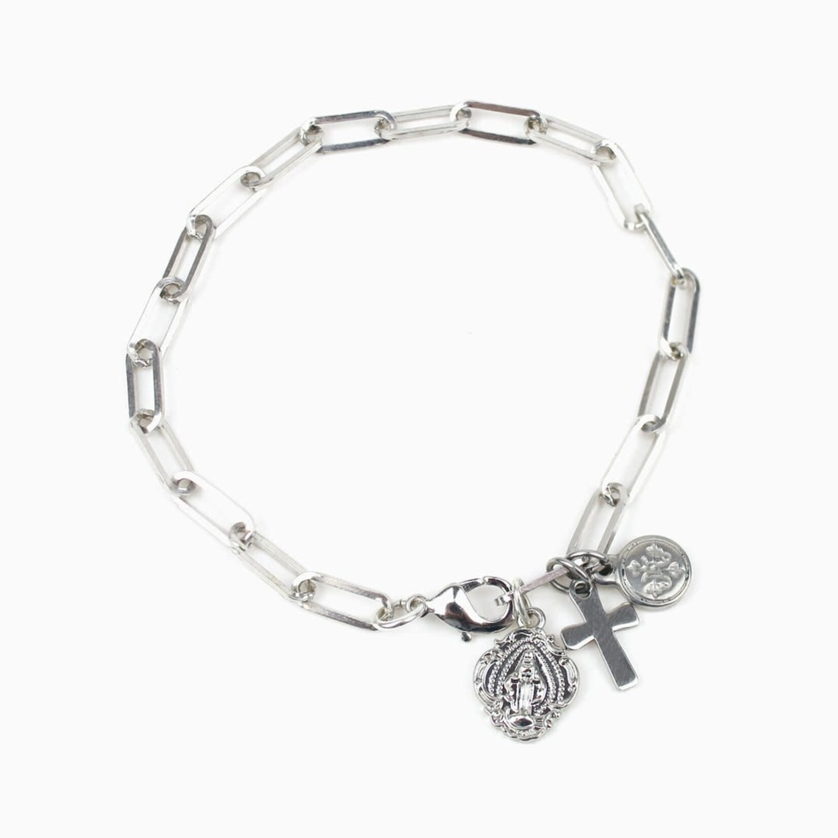 My Saint My Hero Renewal Consecration Bracelet 8" Stainless Steel