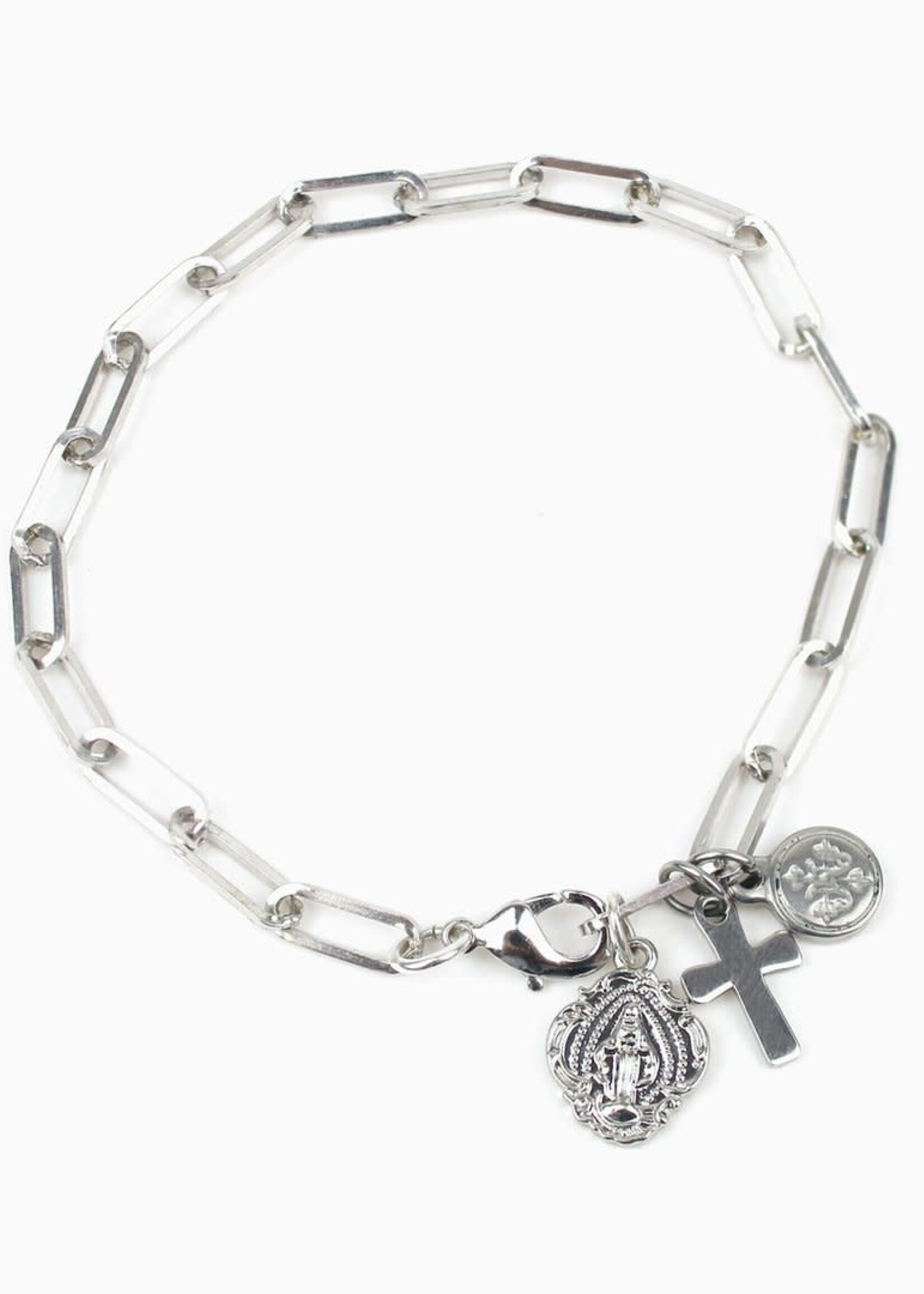 My Saint My Hero Renewal Consecration Bracelet 8" Stainless Steel