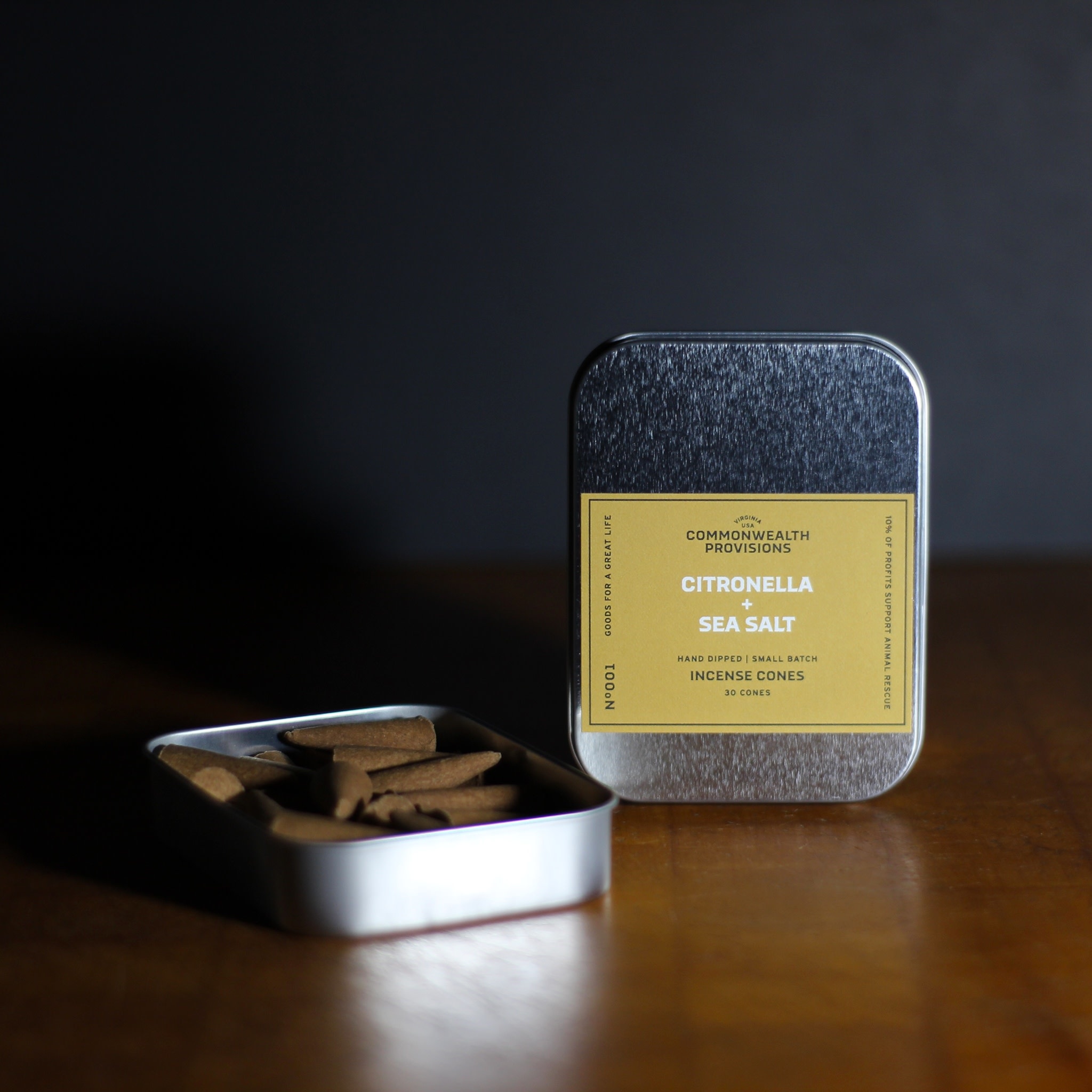 Commonwealth Provisions Citronella & Sea Salt Incense Cones