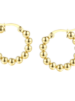 Accessory Concierge Gold Ball Huggie Hoops