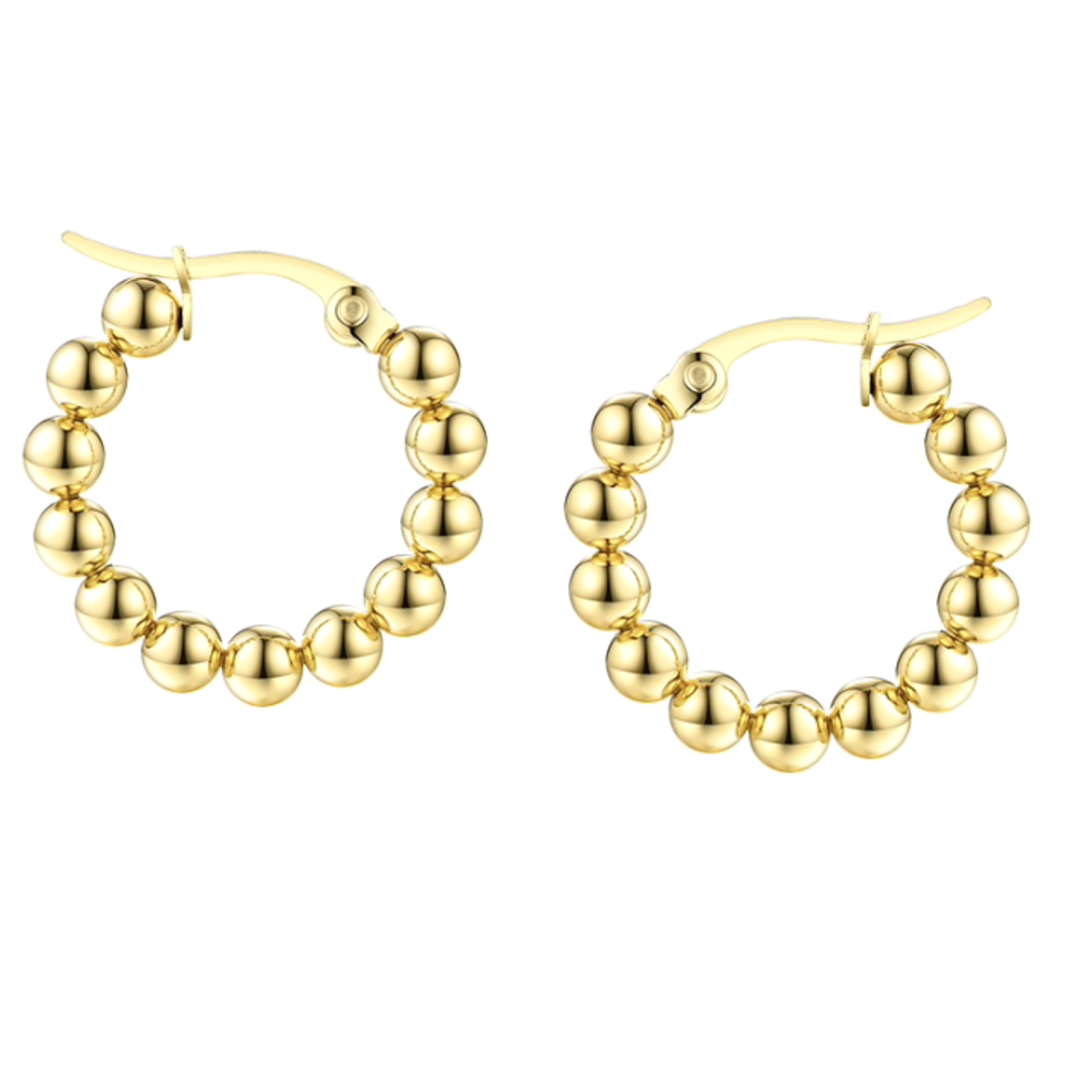 Accessory Concierge Gold Ball Huggie Hoops