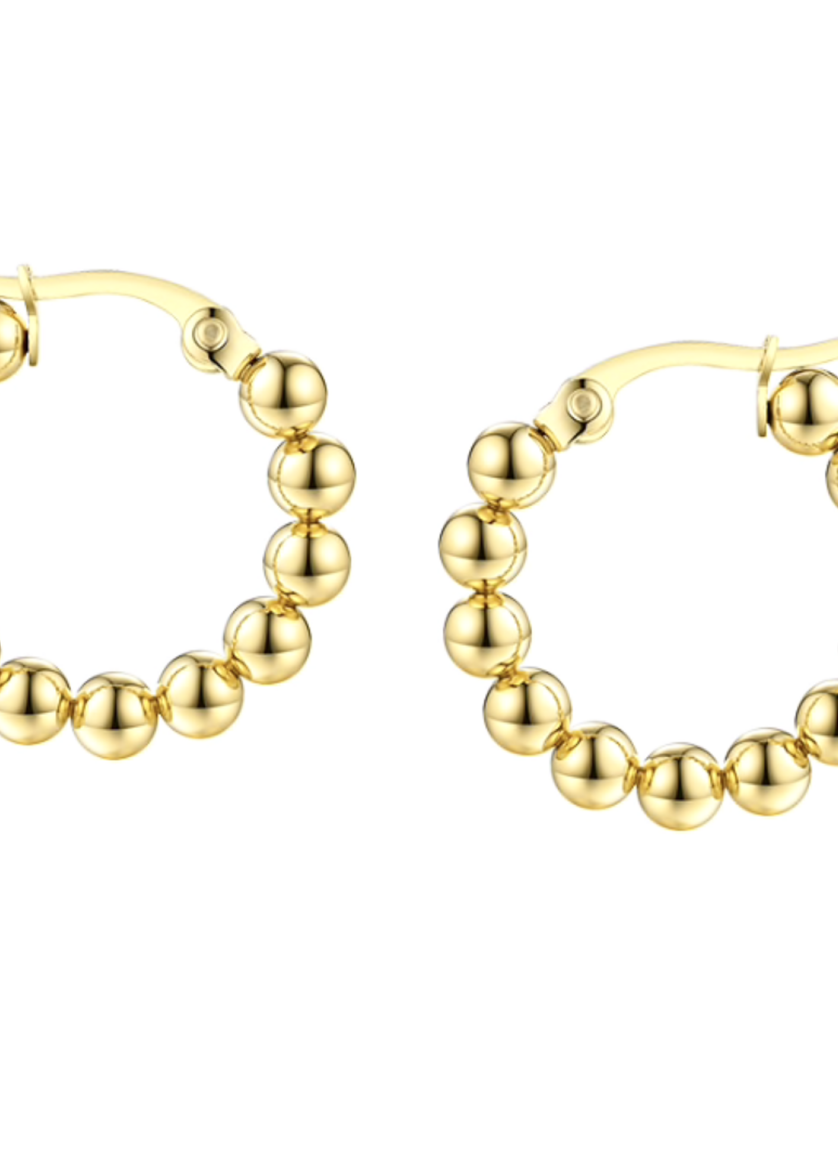 Accessory Concierge Gold Ball Huggie Hoops